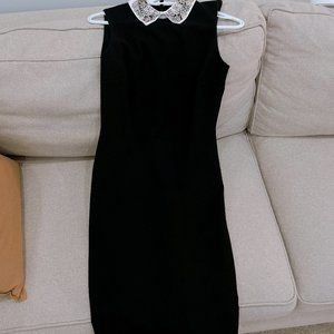 99% NEW IVANKA TRUMP BLACK DRESS WITH COLLARS